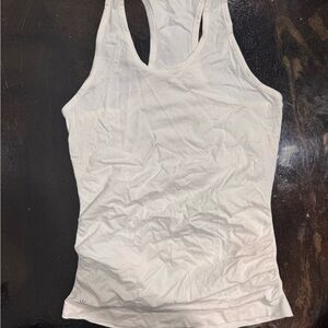 Athleta Cream Racerback Tank Top